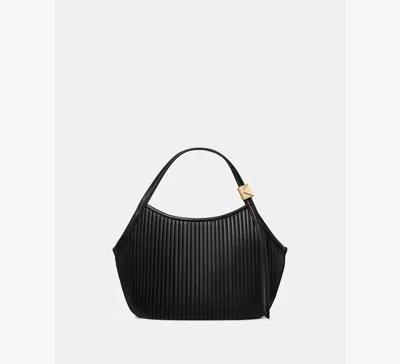Kate Spade Deco Pleated Small Tulip Tote Bag In Black