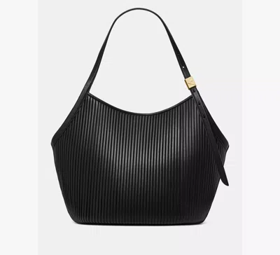 Kate Spade Deco Pleated Tulip Tote Bag In Black
