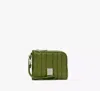 Kate Spade Deco Quilted Card Case Wristlet In Green