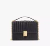 Kate Spade Deco Quilted Chain Shoulder Bag In Black