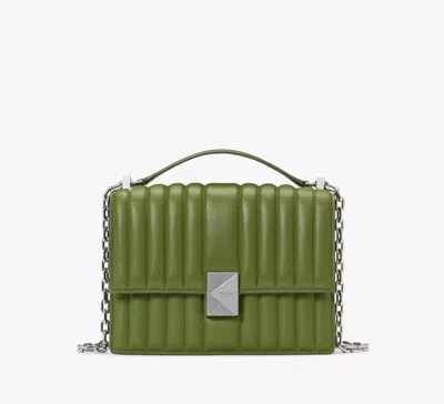 Kate Spade Deco Quilted Chain Shoulder Bag In Jungle Vine