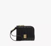 Kate Spade Deco Quilted Coin Card Case Wristlet In Black