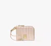 Kate Spade Deco Quilted Coin Card Case Wristlet In Milk White
