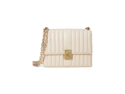 Kate Spade Deco Quilted Leather Chain Shoulder Shoulder Handbags Milk Glass: One Size In White