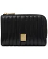 Kate Spade Deco Quilted Leather Compact Wallet In Black