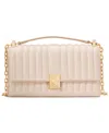 Kate Spade Deco Quilted Leather Mini Flap Chain Crossbody Bag In Milk Glass