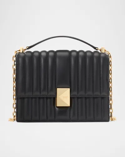 KATE SPADE DECO QUILTED LEATHER SHOULDER BAG