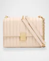Kate Spade New York Deco Quilted Leather Small Chain Shoulder Bag In Milk Glass