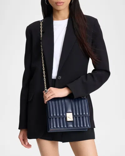 KATE SPADE DECO QUILTED LEATHER SHOULDER BAG