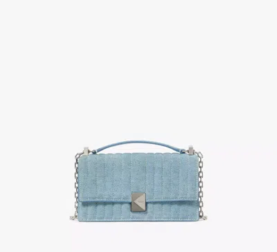 Kate Spade Deco Quilted Mini Crossbody Bag In Blue