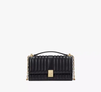 Kate Spade Deco Quilted Mini Flap Chain Crossbody In Black