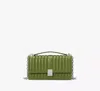 Kate Spade Deco Quilted Mini Flap Chain Crossbody In Jungle Vine