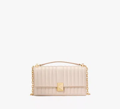 Kate Spade Deco Quilted Mini Flap Chain Crossbody In Milk White