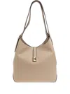 Kate Spade Large Deco Timeless Taupe Leather Shoulder Bag In Neutrals