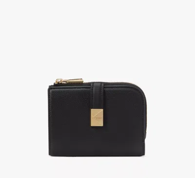 Kate Spade Deco Small Compact Wallet In Black