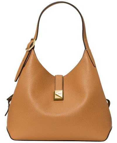 Kate Spade Deco Small Pebbled Leather Crossbody Tote Bag In Garden Soil
