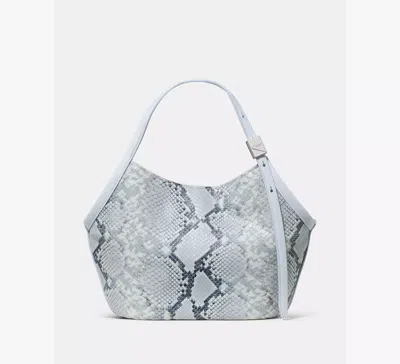 Kate Spade Deco Snake Embossed Small Tulip Tote Bag In Blue
