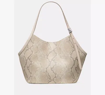 Kate Spade New York Deco Snake Embossed Tulip Tote Bag In Neutral