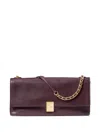 Kate Spade Deco Soft Leather Shoulder Bag In Purple