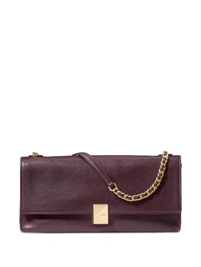 Kate Spade Deco Soft Leather Shoulder Bag In Purple