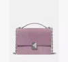 Kate Spade New York Deco Suede Convertible Chain Shoulder Bag In Purple