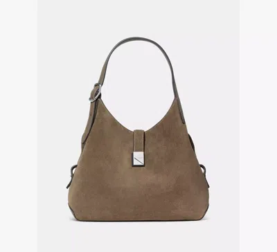 Kate Spade Deco Suede Crossbody Tote In Driftwood