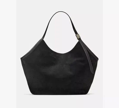 Kate Spade Deco Suede Large Tulip Tote In Black