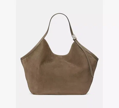 Kate Spade Deco Suede Large Tulip Tote In Driftwood