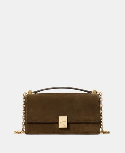 Kate Spade Deco Suede Mini Flap Chain Crossbody Bag