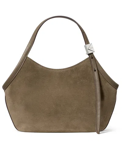 Kate Spade Deco Suede Small Tulip Tote Handbag In Brown