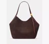 Kate Spade New York Extra Large Deco Suede Tulip Tote In Brown