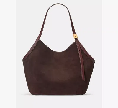 Kate Spade Deco Suede Tulip Tote In Brown