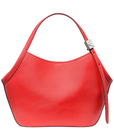 Kate Spade Deco Tulip Small Leather Tote Bag In Red