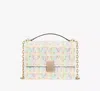 Kate Spade Deco Tweed Chain Shoulder Bag In Multi