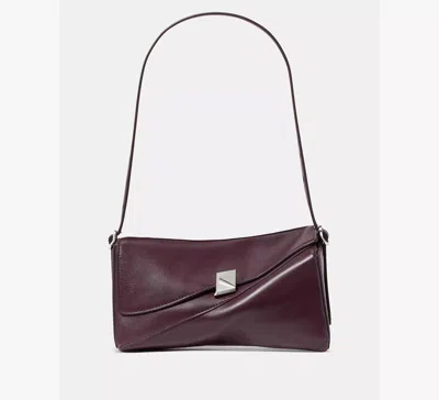 Kate Spade Deco Twisted Flap Shoulder Bag In Purple