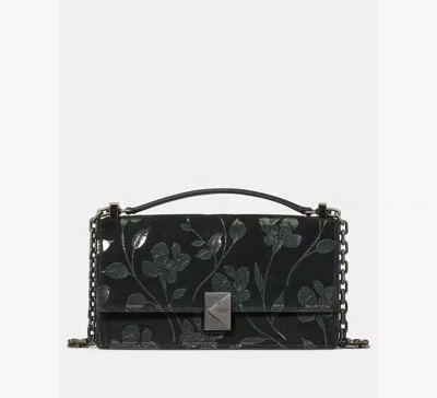 Kate Spade Deco Uptown Blooms Mini Crossbody In Black