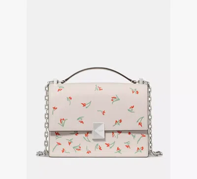 Kate Spade Deco Vibrant Buds Chain Shoulder Bag In Neutral