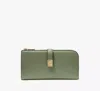 Kate Spade Deco Zip Slim Wallet In Olive Leaf