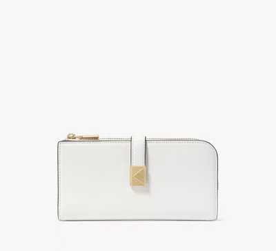 Kate Spade Deco Zip Slim Wallet In White
