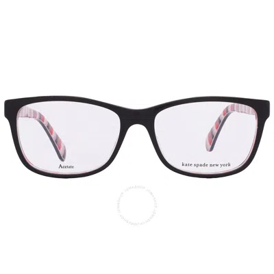 Kate Spade Demo Rectangular Ladies Eyeglasses Calley 0807 50 In Black