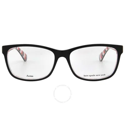 Kate Spade Demo Rectangular Ladies Eyeglasses Calley 0807 52 In Black