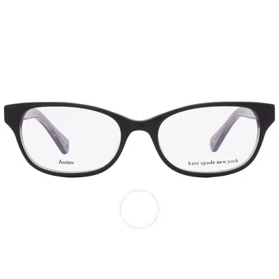 Kate Spade Demo Rectangular Ladies Eyeglasses Rainey 0807 48 In Black