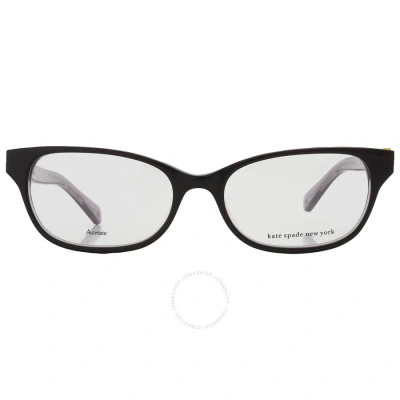 Kate Spade Demo Rectangular Ladies Eyeglasses Rainey 0807 52 In Black