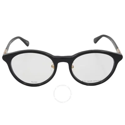 Kate Spade Demo Round Ladies Eyeglasses Drystalee/f 0807 50 In Black
