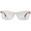 Kate Spade Demo Square Ladies Eyeglasses Calley 0ht8 52