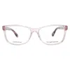 Kate Spade Demo Square Ladies Eyeglasses Calley 0ht8 54 In Transparent
