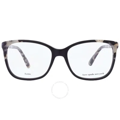 Kate Spade Demo Square Ladies Eyeglasses Karlyn 0807 51 In Black