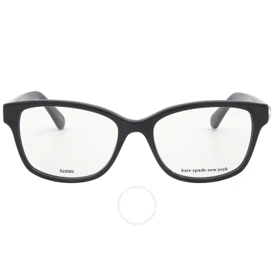 Kate Spade Open Box -  Demo Square Ladies Eyeglasses Reilly/g 0807 51 In Black