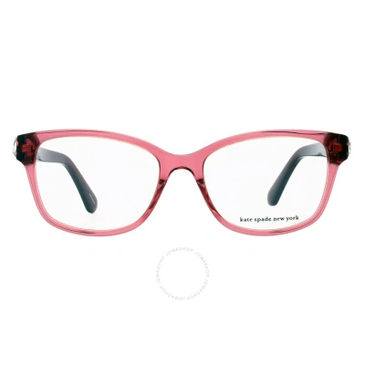 Kate Spade Demo Square Ladies Eyeglasses Reilly/g 0lhf 51 In Burgundy