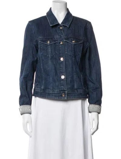 Pre-owned Kate Spade Denim Jacket In Blue